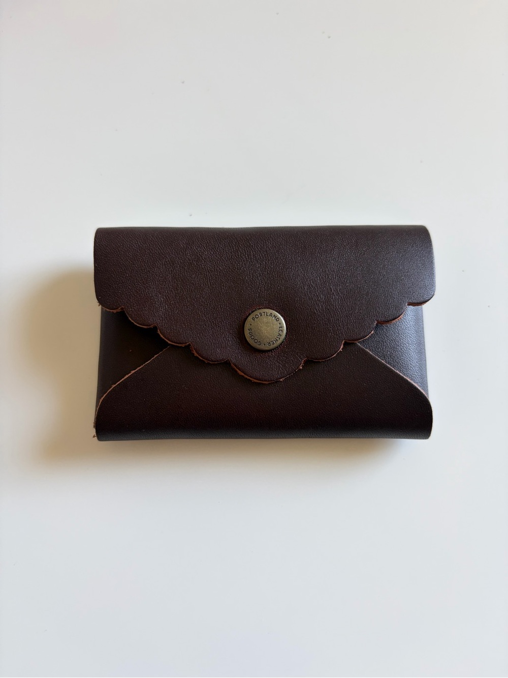 NWOT Portland Leather Goods Daisy Plus Wallet in Grizzly 🐻🤎
